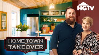 The EXTRA PERFECT Bridal Shower Venue Remodel  Hometown Takeover  HGTV [upl. by Tare518]