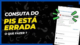 PIS não HABILITADO no app carteira digital de trabalho 2024  COMO resolver Rápido [upl. by Sartin]