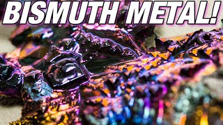 Bismuth Metal  Amazing Crystals [upl. by Ecirtam]