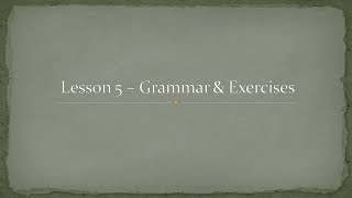 11th Std French  Lesson 5  Grammar amp Exercises  Tamil Nadu state Board Syllabus [upl. by Nido]