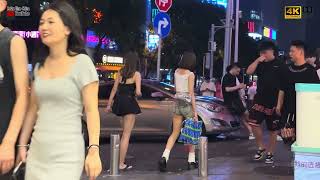 拼命干不如腿张开，美女爱大狗！How is the nightlife in Changsha There are countless beautiful women on the street [upl. by Eugenia]