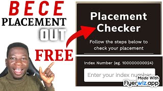 How to check BECE PLACEMENT 2024  Free Checking [upl. by Sivartal]