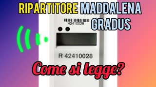 COME LEGGERE UN RIPARTITORE ENGELMANN MADDALENA GRADUS [upl. by Yerxa475]