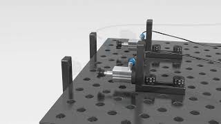 Pneumatikspanner Produktanwendung 000850 Pneumatikzylinder kurze Form inkl Adapter [upl. by Ahsikal564]