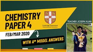 IGCSE Chemistry Paper 4 FebMar 2020 Solved with A Model Answers 062042FM20 [upl. by Marguerie836]