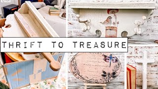 Box Full of Thrifted Goods get Upcycled  Thrift to Treasure  Cleaning out the Hoard  Thrift Flip [upl. by Petronilla]