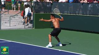 Nicolas Almagro Rallying in Slow Motion HD  Indian Wells Pt 06 [upl. by Razec]