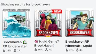 I Played FAKE Brookhaven Games on Roblox [upl. by Whorton]