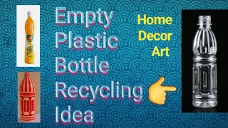 Plastic Bottle painting Recycling idea Art By MMS [upl. by Nyrehtac]