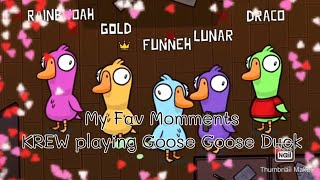 My Fav Momments KREW playing Goose Goose Duck🦆✨ krew itsfunneh krewreacts [upl. by Vinni]