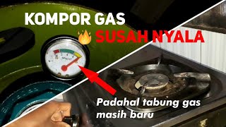 Cara Mengatasi Kompor Gas Tidak Mau Menyala Setelah Ganti Tabung Dalam 1 Menit [upl. by Nonad]