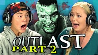 OUTLAST PART 2 Teens React Gaming [upl. by Acirt754]