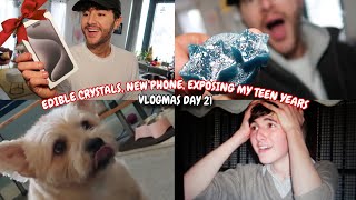 Edible CRYSTALS New Phone Exposing My TEEN PHOTOS  Vlogmas Day 21 [upl. by Obau]