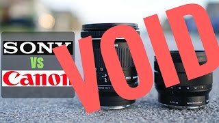 BAD Sony 1018mm vs Canon 1018mm [upl. by Ahtabat]