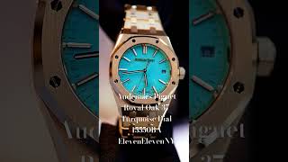 Audemars Piguet Royal Oak 37 Turquoise Dial Yellow Gold 15550BAOO1356BA01 [upl. by Hafeenah905]