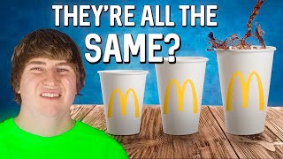 TESTING FAST FOOD SODA SIZES TikTok Challenge [upl. by Elleirb]