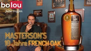 Mastersons 10 Jahre French Oak Finish  Whiskey Tasting Talking Malts [upl. by Dolorita879]