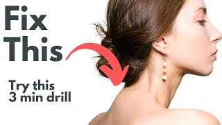 Fix Neck Hump with 3 Minute Drill [upl. by Garnette]