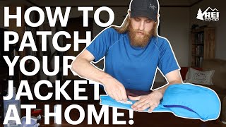 How to Patch Your Jacket at Home [upl. by Suolkcin]