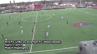 ACADEMY HIGHLIGHTS  NYCFC U16s vs EFCW  040117 [upl. by Atinele126]