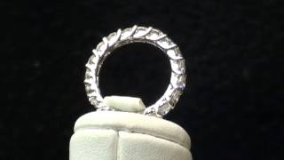 300CT Trellis Diamond Eternity Ring 14K White Gold [upl. by Ahseenyt]