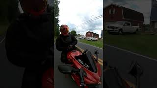 Angry driver takes matters into his own hands 💀😭 motorcycle gsxr bikeshorts [upl. by Yelraf]