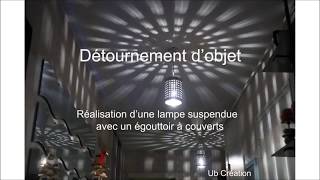 DIY lampe deco  détournement dobjet [upl. by Yrian]