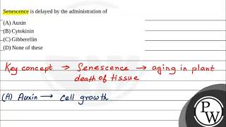 Senescence is delayed by the administration of [upl. by Eserehc]