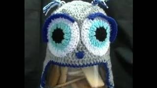 How to Crochet a Owl beanie Part 2 of 2  Pattern Designed by Brooke Till [upl. by Hayden]