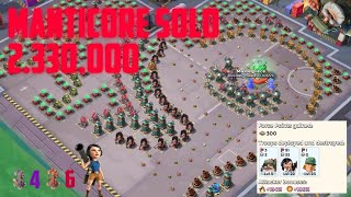 Boom Beach Massive Attack 300 Manticore Solo [upl. by Virgil]