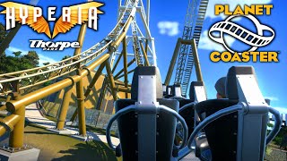 Hyperia  Back Row POVs  Thorpe Park Planet Coaster [upl. by Naved270]