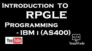 Introduction to RPGLE programming for beginners  yusy4code [upl. by Cinom]