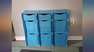 9 Cube Organizer  Set of Storage Cubes Included  DIY Closet Organizer Bins  Cube review [upl. by Eibor]