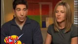 friends  jennifer aniston and david schimmer interview [upl. by Lemahs]