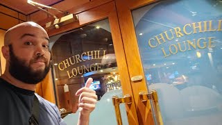 Churchills Cigar Lounge tour on the Diamond Princess cruiseship [upl. by Jeniffer]