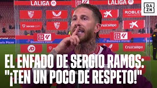 Sergio Ramos y su enfado viral con un aficionado quotCállate ya y respeta a la gentequot [upl. by Elorac176]