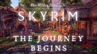 Skyrim SE 4K Music amp Ambience  Walking Across Skyrim  Helgen Cave To Whiterun  Ambient Music [upl. by Yelrac490]