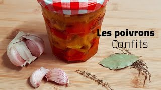 les poivrons confits  confit de poivrons délicieux pour vos sandwichs طريقة تصبير الفلفل الحلو [upl. by Artim]