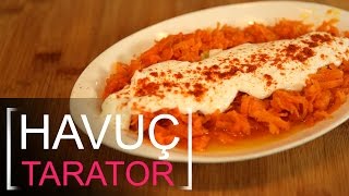 Yoğurtlu Havuçlu Tarator Nasıl Yapılır  Meze Tarifleri [upl. by Helas]