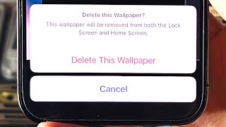 How To Delete Wallpaper on Lock Screen iPhone iOS 17 [upl. by Nelag]