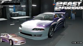 GTA 5  Roman Pearces 2003 Eclipse Spyder GTS from 2 Fast 2 Furious Penumbra FF [upl. by Roddie]