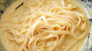 CREAMY CHEESY PASTA  PASTA WITH CHEESE SAUCE RECIPE [upl. by Yoshio]