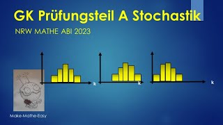 GK Prüfungsteil A Mathe Abi Klausur NRW 2023 Stochastik [upl. by Lak]