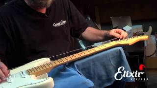 How to Restring your Stratocaster with John Carruthers  ELIXIR Strings [upl. by Ynehteb838]