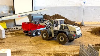 GREAT WORK at the RC Trommel with RC Loader and RC Trucks [upl. by Tertias]