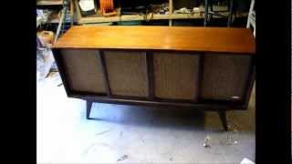 1963 Philco tube console stereo [upl. by Fionna126]