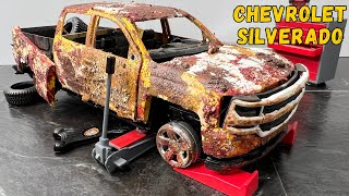 Diecast Restoration Damaged Abandoned Chevrolet Silverado Resurrection [upl. by Allicerp]