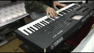 YAMAHA MOTIF XF7 DEMO NA CLASSIC KEYBOARDS [upl. by Deerc650]