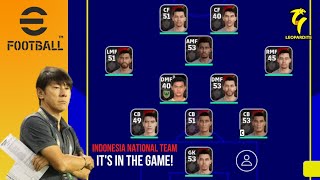 Indonesia National Team Its in the Game  eFootball 2022 [upl. by Nomit484]