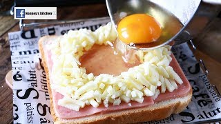 日本récolte Solo Oven Avancé 食譜 芝士火腿蛋吐司 Cheese Ham and Egg Toast チーズ、ハム、卵のトースト 치즈 햄 계란 토스트 [upl. by Gillespie228]